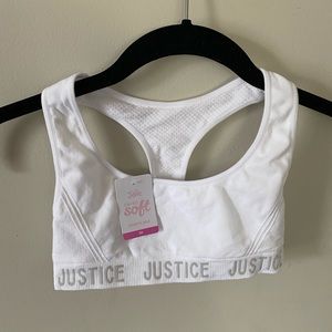 🤍✨White Justice “oh so soft” sports bra✨🤍